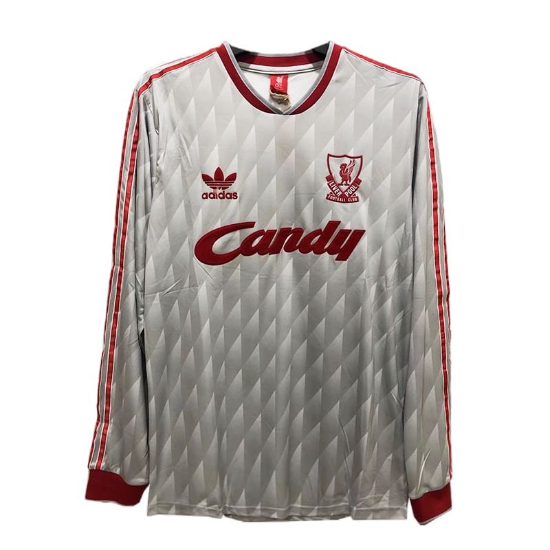 Camiseta Liverpool Segunda Equipación 1989 Manga Larga Camiseta Liverpool Segunda Equipación 1989 Manga Larga