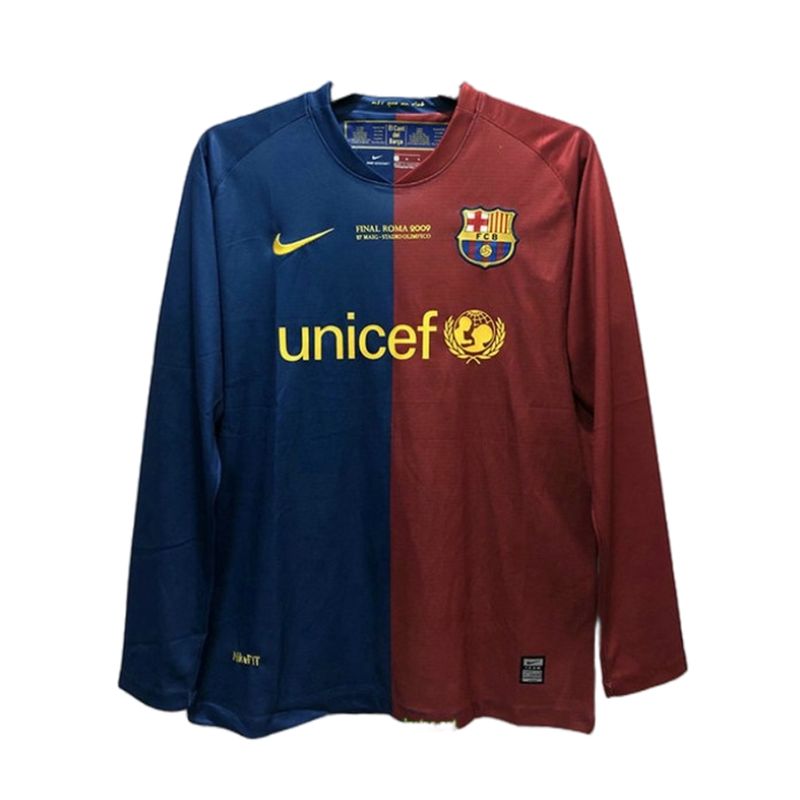Camiseta FC Barcelona Primera Equipación Manga Larga 2008-09 Champions League Camiseta FC Barcelona Primera Equipación Manga Larga 2008-09 Champions League