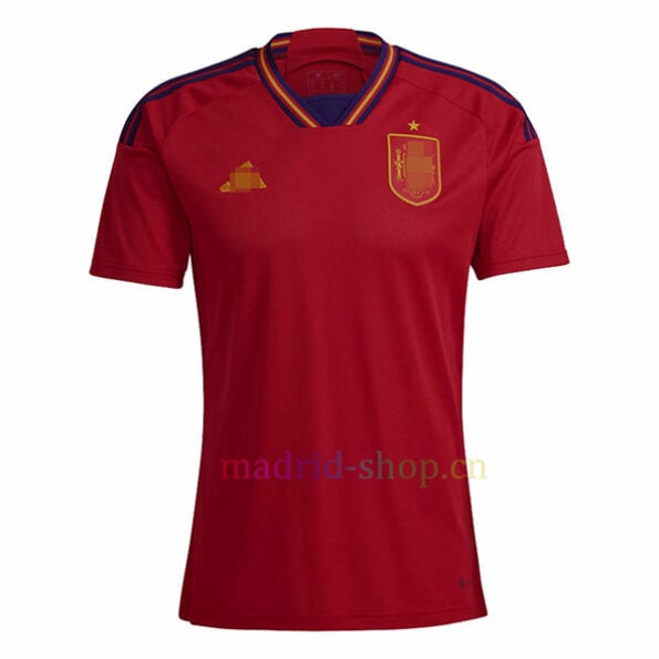 Spain_22_Home_Jersey_Red_HL1970_01_laydown Camiseta España Primera Equipación 2022 Copa Mundial