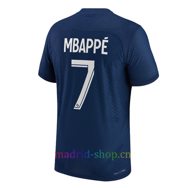 Camiseta Mbappé PSG Primera Equipación 2022-23 Versión Jugador Camiseta Mbappé PSG Primera Equipación 2022-23 Versión Jugador