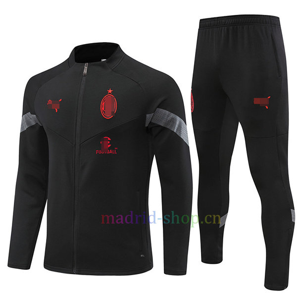 Chándal AC Milan 2022-23 Negro Chándal AC Milan 2022-23 Negro