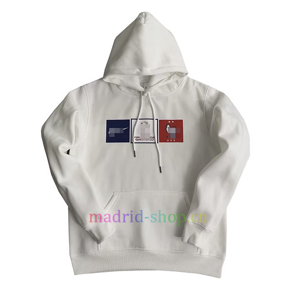 Sudadera Con Capucha Francia 2022 Blanco Sudadera Con Capucha Francia 2022 Blanco - Imagen 2