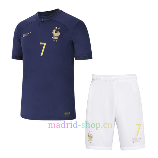 Griezmann Camiseta Francia Primera Equipación 2022 Niño Griezmann Camiseta Francia Primera Equipación 2022 Niño - Imagen 2
