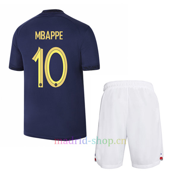 Mbappé Camiseta Francia Primera Equipación 2022 Niño Mbappé Camiseta Francia Primera Equipación 2022 Niño
