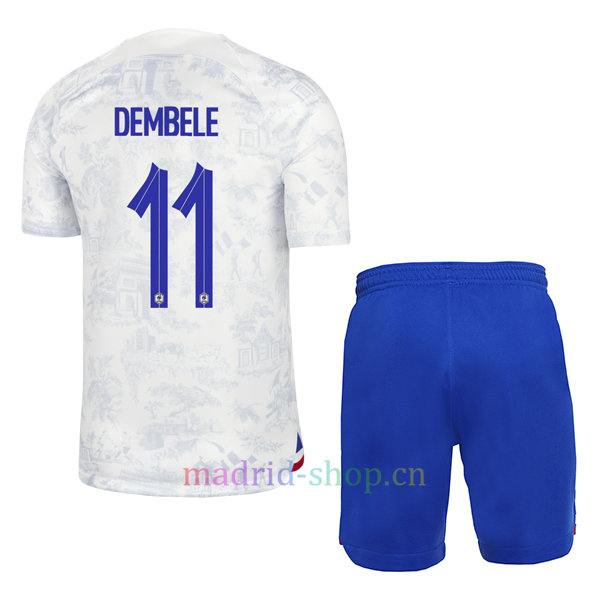 Dembélé Camiseta Francia Segunda Equipación 2022 Niño Dembélé Camiseta Francia Segunda Equipación 2022 Niño