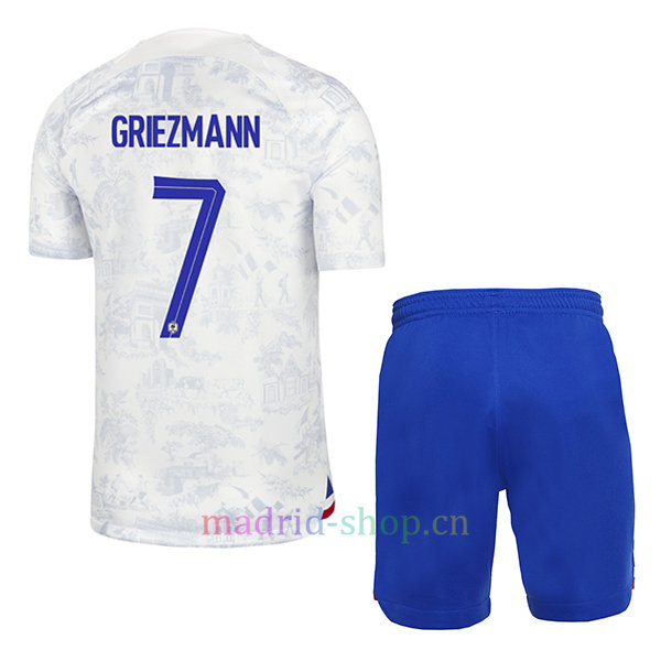 Griezmann Camiseta Francia Segunda Equipación 2022 Niño Griezmann Camiseta Francia Segunda Equipación 2022 Niño