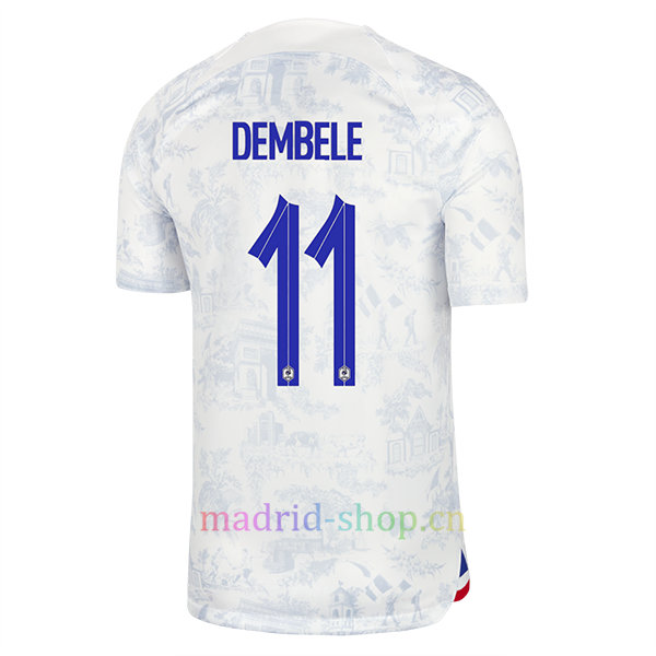 Dembélé Camiseta Francia Segunda Equipación 2022 Dembélé Camiseta Francia Segunda Equipación 2022