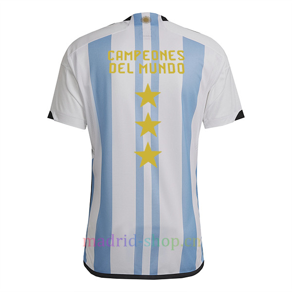 Camiseta Argentina Con 3 Estrellas Primera Equipacion 2022 Camiseta Argentina Con 3 Estrellas Primera Equipacion 2022