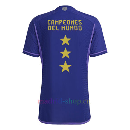 Camiseta Messi Argentina 3 Estrellas Segunda Equipación 2022