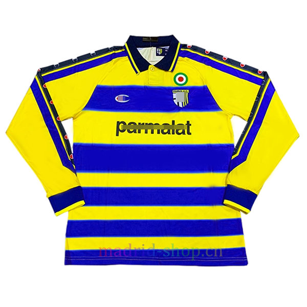 Camiseta Parma Primera Equipación Manga Larga 1999-00 Camiseta Parma Primera Equipación Manga Larga 1999-00