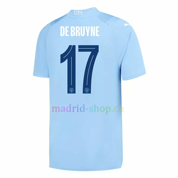 Camiseta De Bruyne Man City Primera Equipación 2023-24 UEFA Champions League Camiseta De Bruyne Man City Primera Equipación 2023-24 UEFA Champions League
