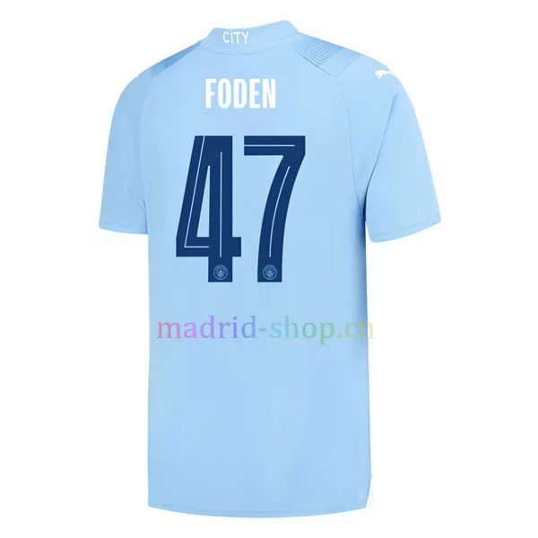Camiseta Foden Man City Primera Equipación 2023-24 UEFA Champions League Camiseta Foden Man City Primera Equipación 2023-24 UEFA Champions League