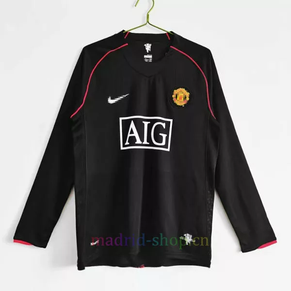 Camiseta Manchester United Segunda Equipación 2007-08 Manga Larga Camiseta Manchester United Segunda Equipación 2007-08 Manga Larga