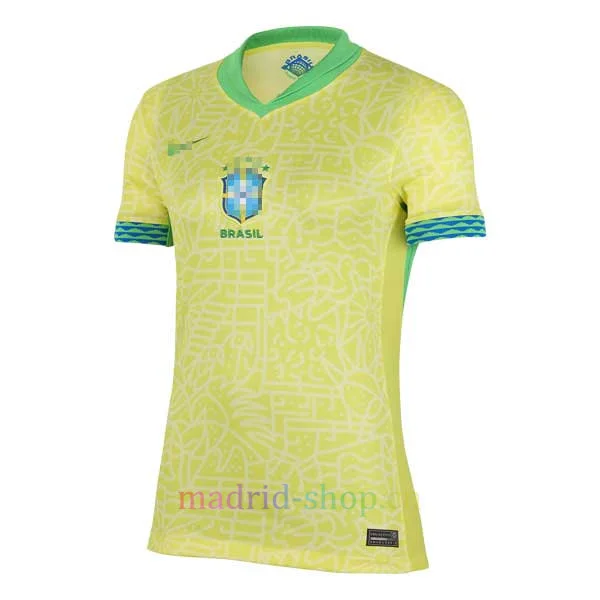 Camiseta Brasil Primera Equipación 2024 Mujer Camiseta Brasil Primera Equipación 2024 Mujer