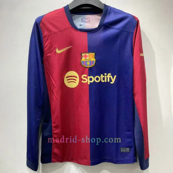Camiseta Barcelona Primera Equipación 2024-25 Manga Larga Camiseta Barcelona Primera Equipación 2024-25 Manga Larga