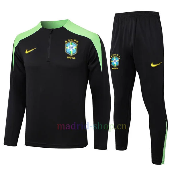 Sudadera de Entrenamiento Brasil 2024-25 Negro Sudadera de Entrenamiento Brasil 2024-25 Negro