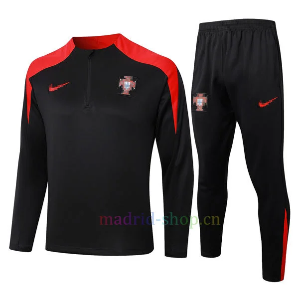 Sudadera de Entrenamiento Portugal 2024-25 Negro Sudadera de Entrenamiento Portugal 2024-25 Negro