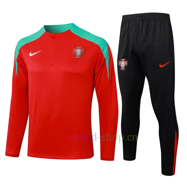 Sudadera de Entrenamiento Portugal 2024-25 Rojo Sudadera de Entrenamiento Portugal 2024-25 Rojo