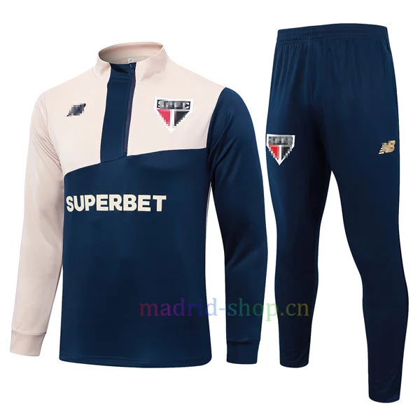 Sudadera de Entrenamiento São Paulo 2024-25 Azul Sudadera de Entrenamiento São Paulo 2024-25 Azul