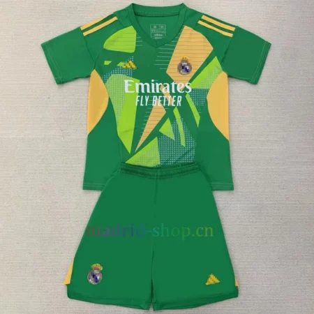 Camiseta de Portero Real Madrid 2024-25 Niño Verde Claro