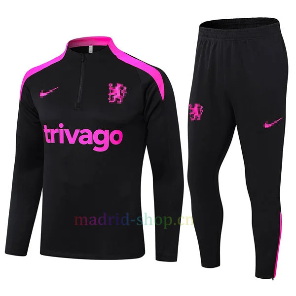 Sudadera de Entrenamiento Chelsea 2024-25 Negro Sudadera de Entrenamiento Chelsea 2024-25 Negro