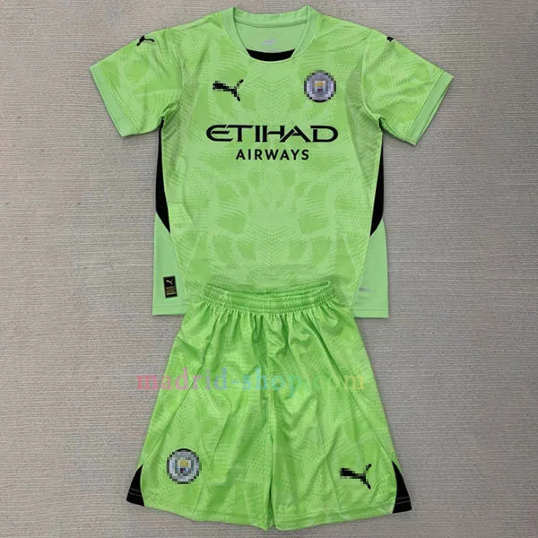 Camiseta de Portero Manchester City 2024-25 Niño Verde Camiseta de Portero Manchester City 2024-25 Niño Verde
