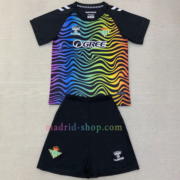 Camiseta de Portero Real Betis 2024-25 Niño Negro Camiseta de Portero Real Betis 2024-25 Niño Negro