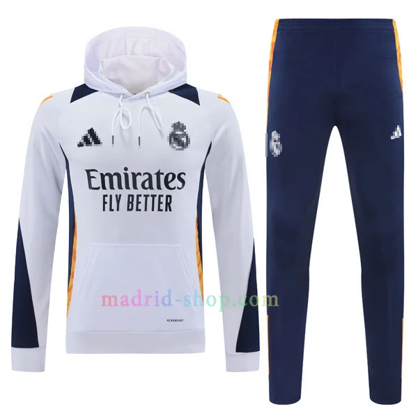Sudaderas Con Capucha Real Madrid 2024-25 Kit Blanca Sudaderas Con Capucha Real Madrid 2024-25 Kit Blanca