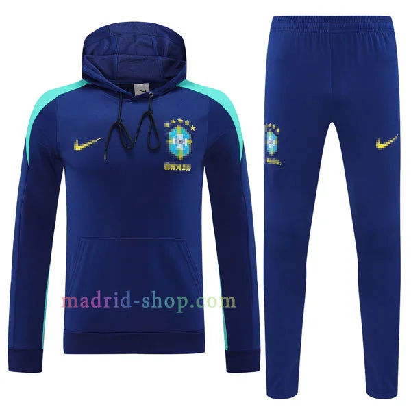 Sudadera con Capucha Brasil 2025-26 Azul Sudadera con Capucha Brasil 2025-26 Azul