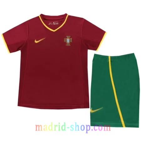 Camiseta Portugal Primera Equipación 2000 Niño Kit