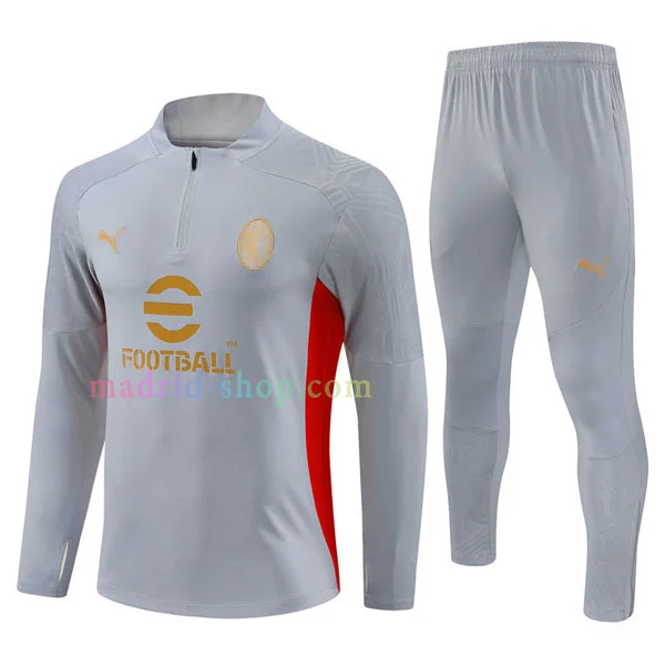Sudadera de Entrenamiento AC Milan 2024-25 Gris Sudadera de Entrenamiento AC Milan 2024-25 Gris