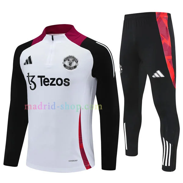 Sudadera de Entrenamiento Manchester United 2024-25 Blanca Sudadera de Entrenamiento Manchester United 2024-25 Blanca