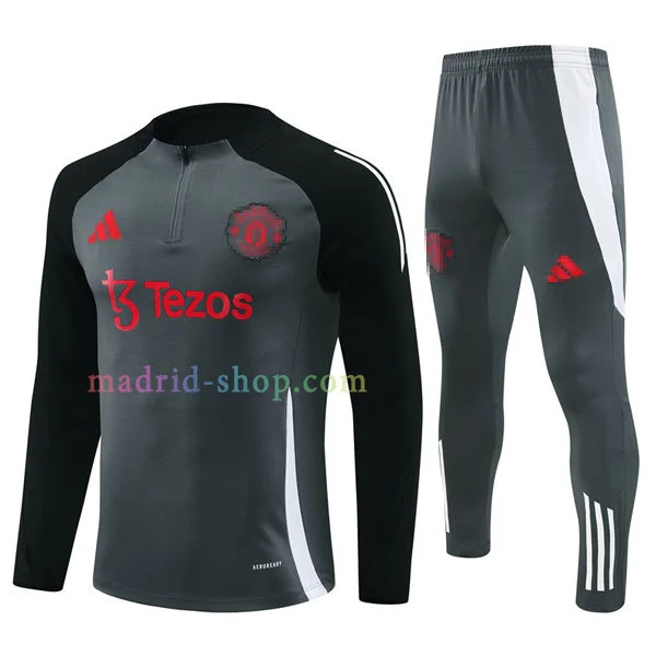 Sudadera de Entrenamiento Manchester United 2024-25 Gris Sudadera de Entrenamiento Manchester United 2024-25 Gris