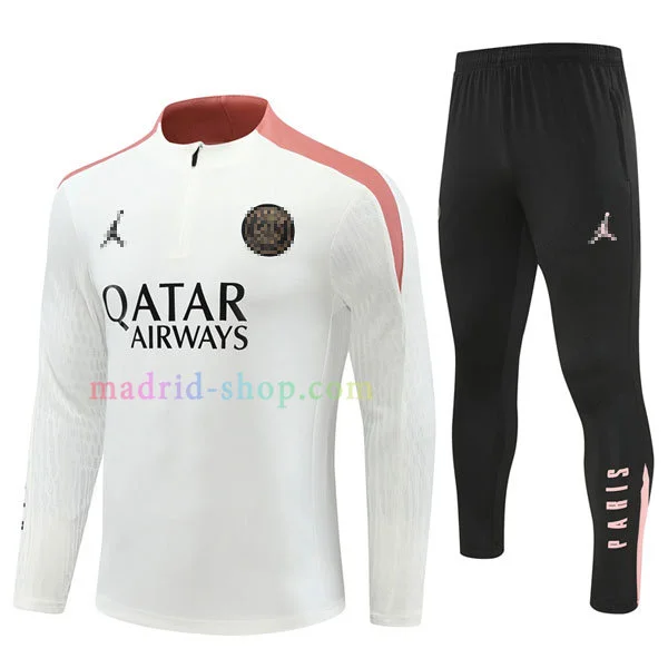 Sudadera de Entrenamiento PSG 2024-25 Blanca Versión Jugador Sudadera de Entrenamiento PSG 2024-25 Blanca Versión Jugador