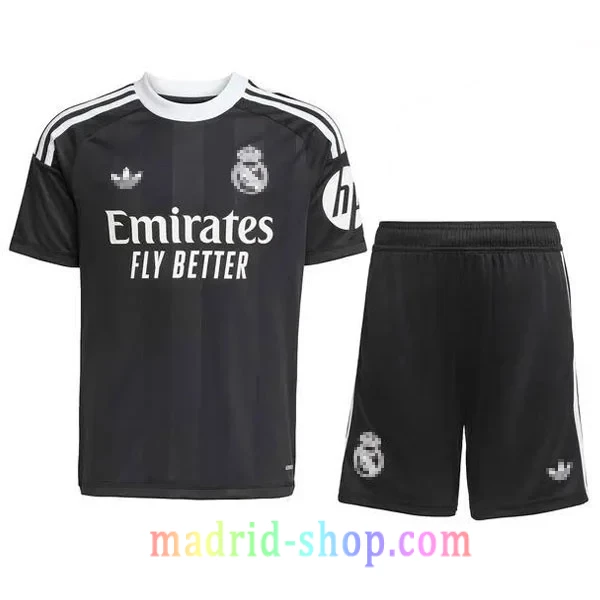 Camiseta de Portero Real Madrid 2025-26 Niño Negro Camiseta de Portero Real Madrid 2025-26 Niño Negro