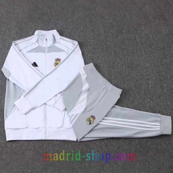 Chándal Real Madrid 2025-26 Blanco Gris Chándal Real Madrid 2025-26 Blanco Gris - Imagen 2