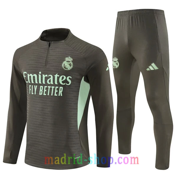 Sudadera de Entrenamiento Real Madrid 2025-26 Caqui Sudadera de Entrenamiento Real Madrid 2025-26 Caqui