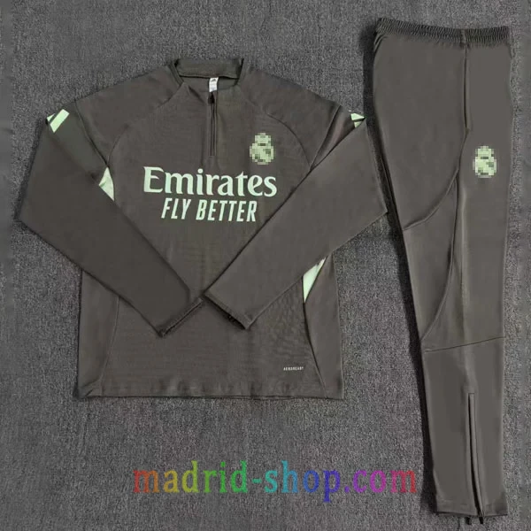 Sudadera de Entrenamiento Real Madrid 2025-26 Niño Caqui Sudadera de Entrenamiento Real Madrid 2025-26 Niño Caqui - Imagen 2