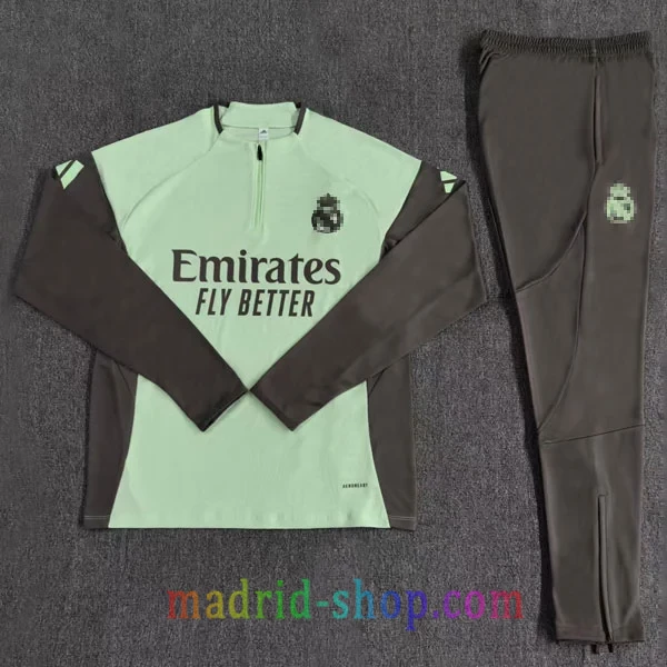 Sudadera de Entrenamiento Real Madrid 2025-26 Niño Verde Claro Sudadera de Entrenamiento Real Madrid 2025-26 Niño Verde Claro - Imagen 2