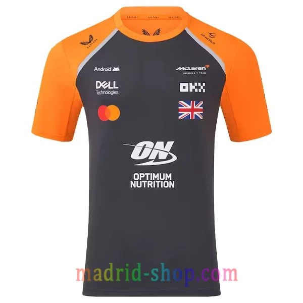 Camiseta McLaren 4 Norris 2025 Negro Camiseta McLaren 4 Norris 2025 Negro