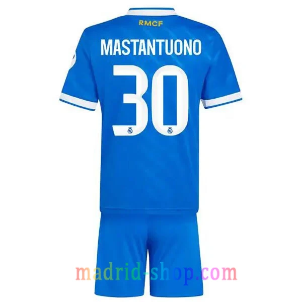 Franco Mastantuono Camiseta Real Madrid Tercera Equipación 2025-26 Niño Franco Mastantuono Camiseta Real Madrid Tercera Equipación 2025-26 Niño