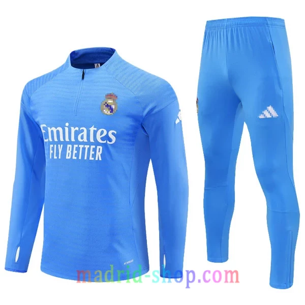 Sudadera de Entrenamiento Real Madrid 2025-26 Niño Celeste Versión Jugador Sudadera de Entrenamiento Real Madrid 2025-26 Niño Celeste Versión Jugador