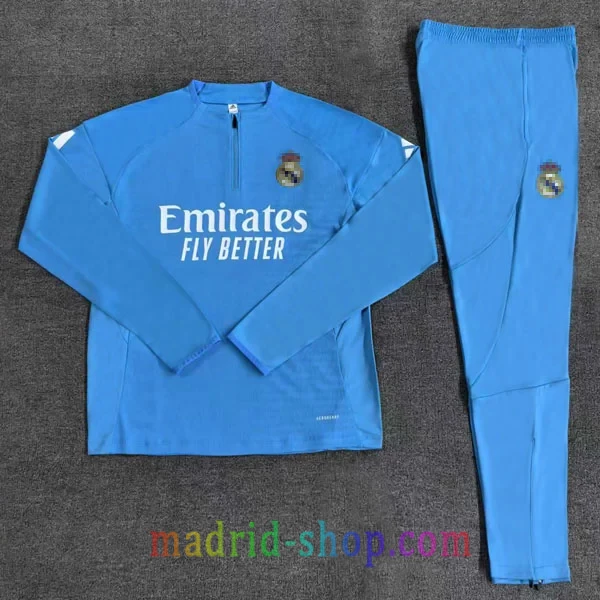 Sudadera de Entrenamiento Real Madrid 2025-26 Niño Celeste Versión Jugador Sudadera de Entrenamiento Real Madrid 2025-26 Niño Celeste Versión Jugador - Imagen 2