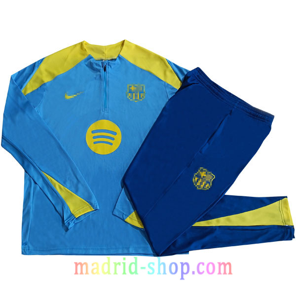 Sudadera de Entrenamiento Barcelona 2025-26 Niño Azul Sudadera de Entrenamiento Barcelona 2025-26 Niño Azul