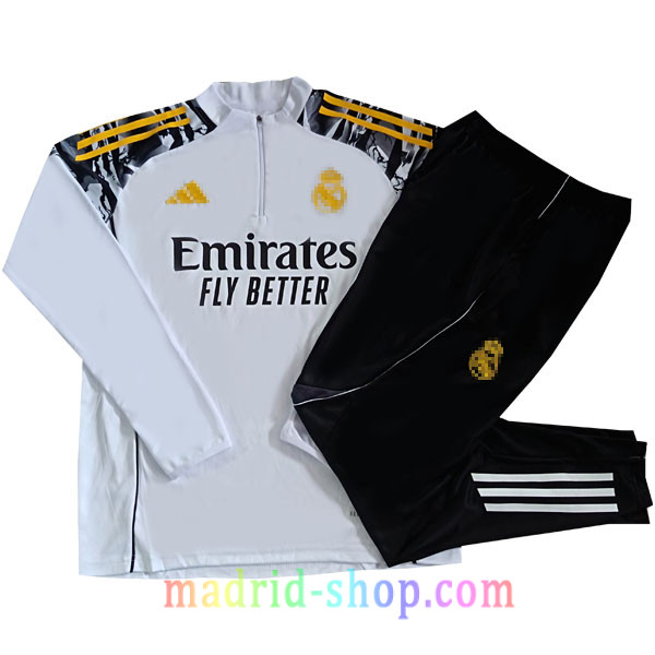 Sudadera de Entrenamiento Real Madrid 2025-26 Niño Blanco Sudadera de Entrenamiento Real Madrid 2025-26 Niño Blanco