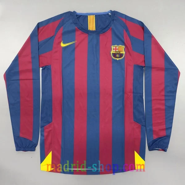 Camiseta FC Barcelona Primera Equipación 2005-06 Manga Larga Camiseta FC Barcelona Primera Equipación 2005-06 Manga Larga
