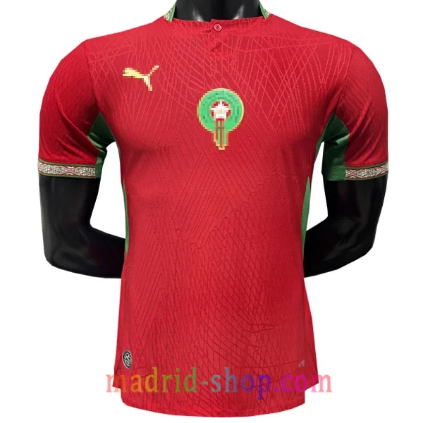 Camiseta Marruecos Primera Equipación 2026 Versión Jugador Camiseta Marruecos Primera Equipación 26 Versión Jugador