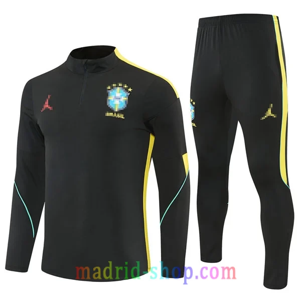 Sudadera de Entrenamiento Brasil 2026 Niño Negro Sudadera de Entrenamiento Brasil 2026 Niño Negro