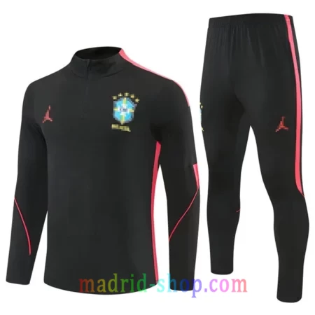Sudadera de Entrenamiento Brasil 26 Niño Negro Rojo