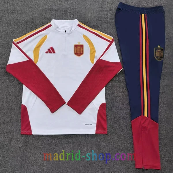Sudadera de Entrenamiento España 2026 Niño Blanco Sudadera de Entrenamiento España 26-27 Niño Blanco